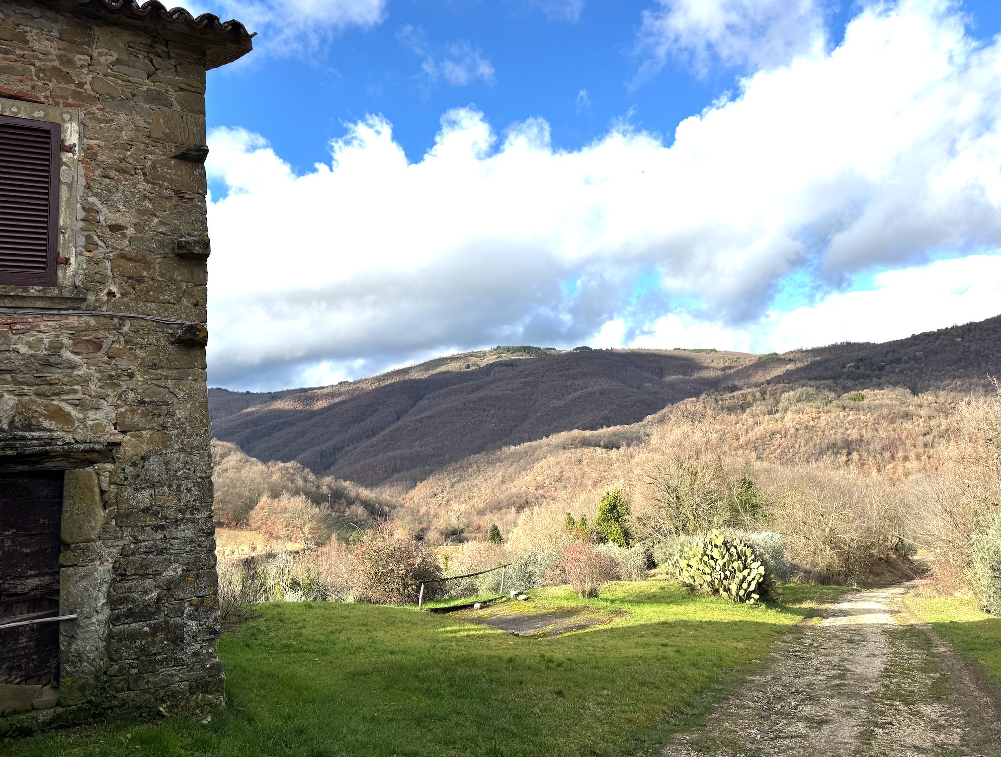 View toward Pereto in the Umbrian hills